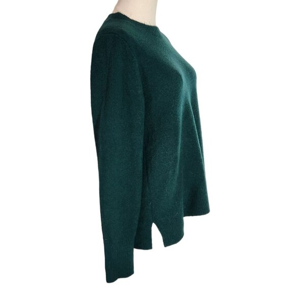 J. Crew Factory Extra Soft Green Crew Neck Wool Blend Sweater Women's Size S - Picture 2 of 14